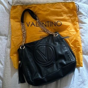 Valentino Luisa Savage Tote in Black